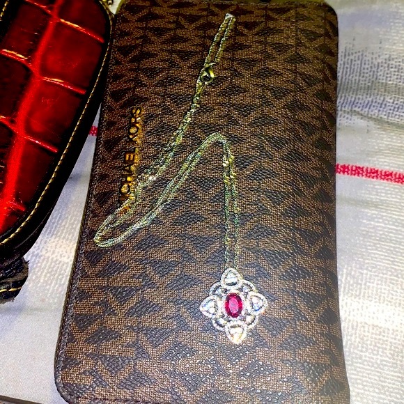 ๐งฟ2/$15๐งฟ NWT/NIB Ruby & White Sapphire Silver Necklace - Picture 8 of 12